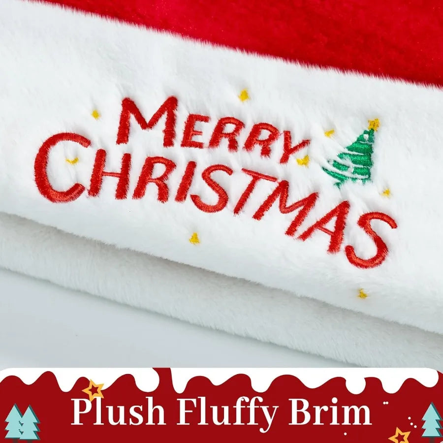 RJVW Baby Santa Hat Velvet Unisex Christmas Costume Accessory