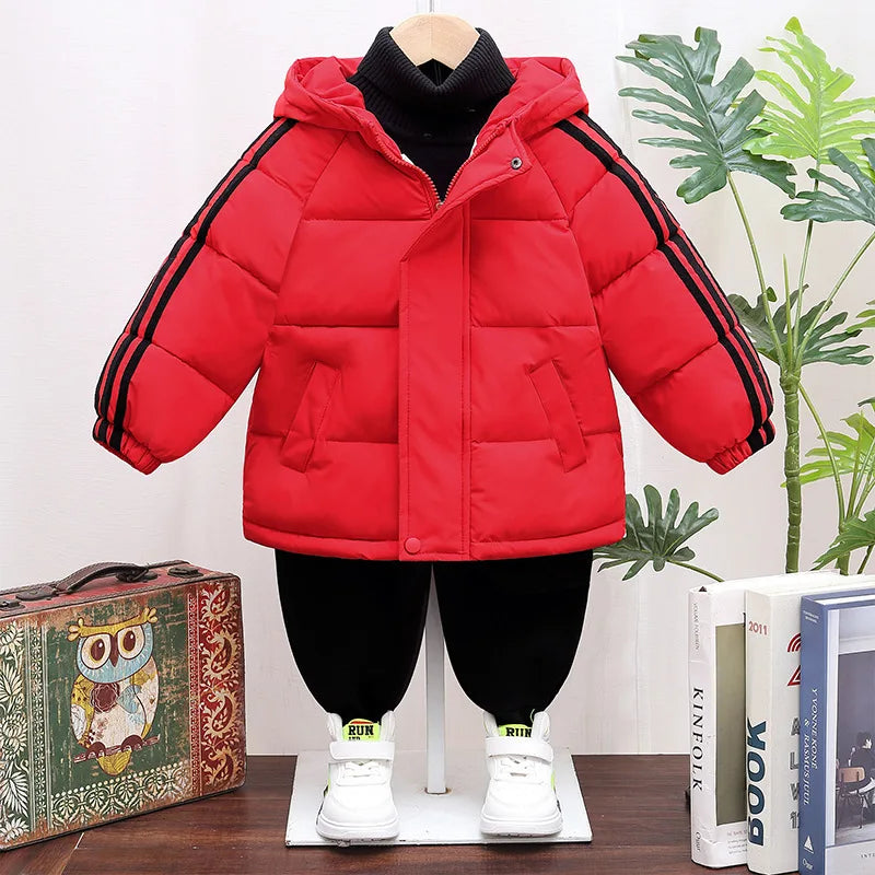 Guangdong Boys Winter Down Jacket Hooded Outerwear