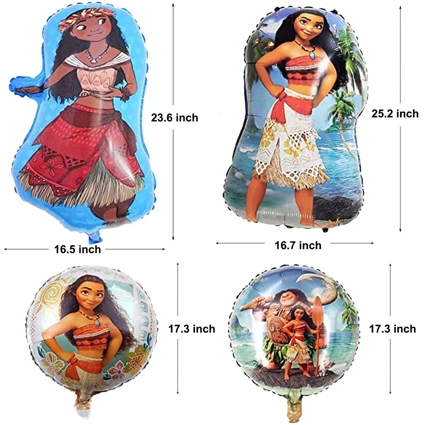 Disney Moana Foil Balloons Birthday Party Decoration