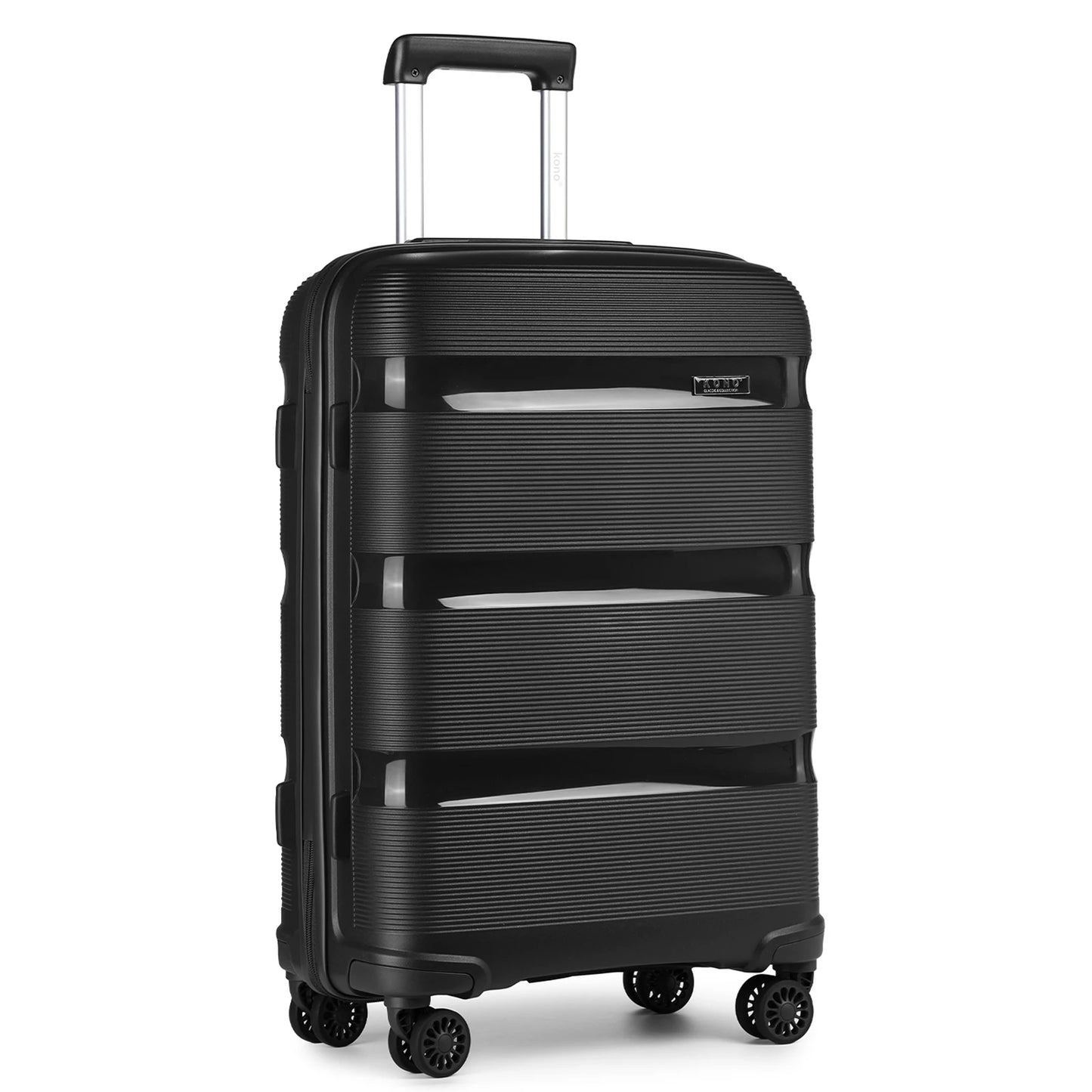 Kono 24 Inch Check In Suitcase 66L Spacious PP Hardshell TSA Approved For Secure Travel