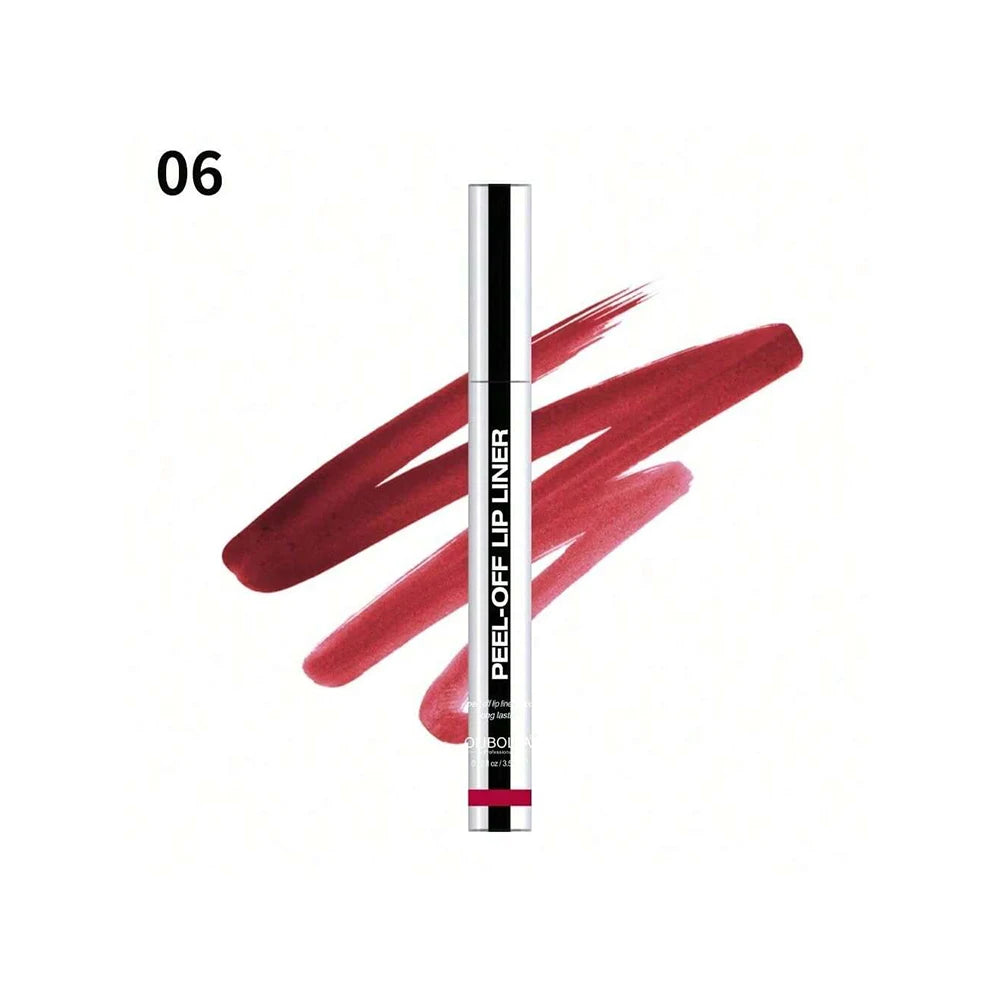 Peel Off Lip Liner Tattoo Lipgloss Waterproof Long Lasting Matte Lip Tint Lips Stain Cosmetics Enhances Lip Color Women Girl Nourishing Lipstick Care Products Makeup