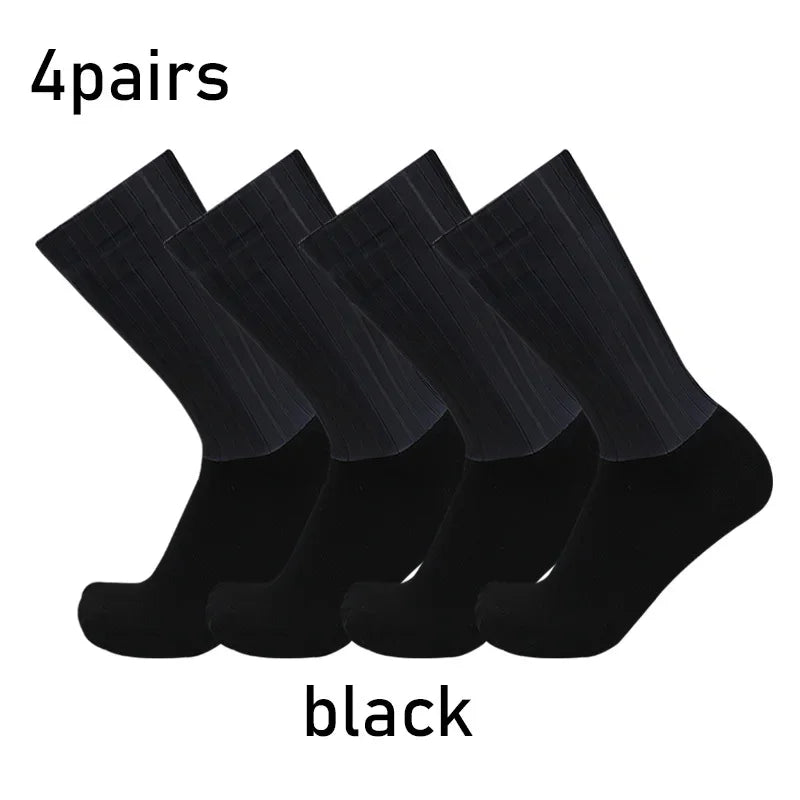 Cycling Silicone Non Slip Pro Racing Socks For Men