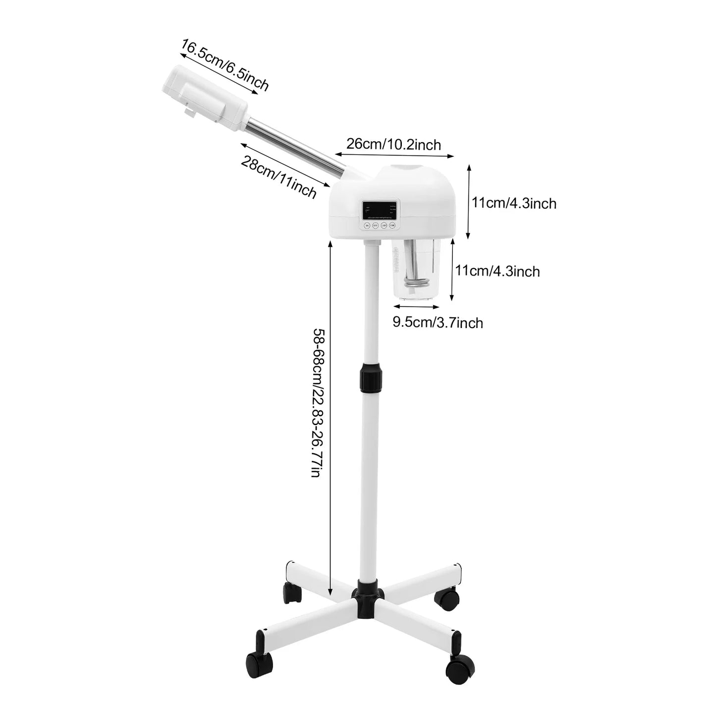 Bymaocar 750W Facial Steamer Ozone Hot Mist Skin Care
