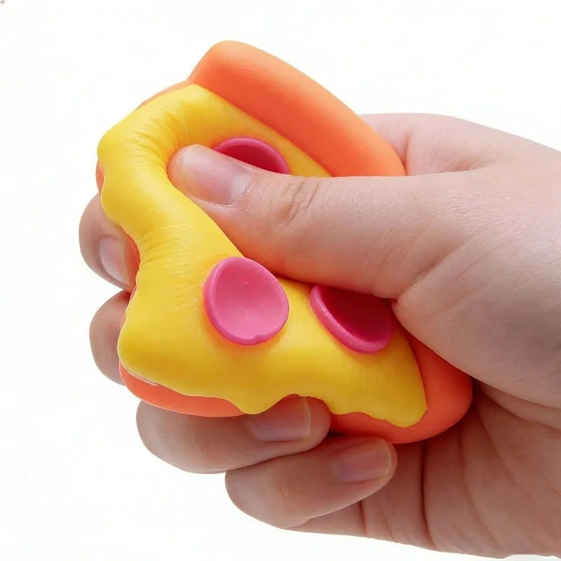 Needoh Pizza Sensory Fidget Cube Stress Relief Toy