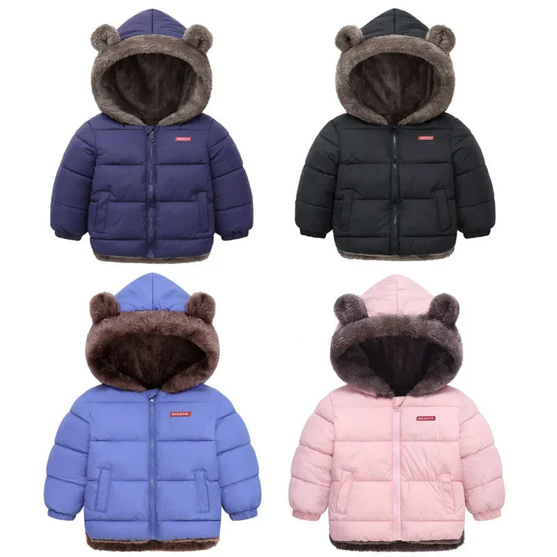 XJYIYUANLCCN Boys Hooded Padded Winter Jacket For Kids