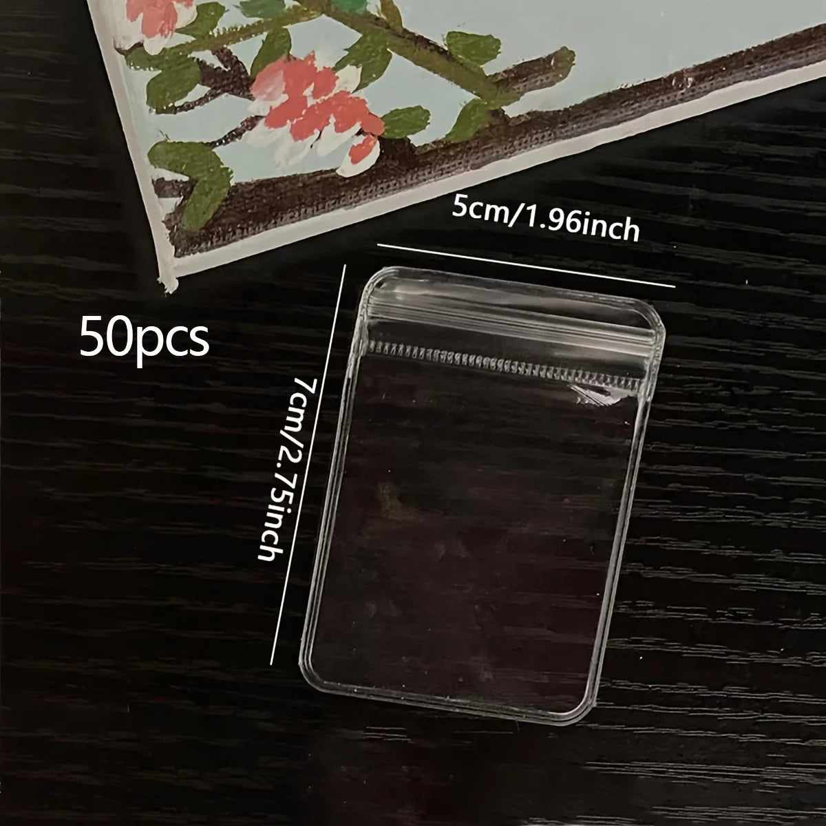 NONECN Clear Earring Bags Waterproof Thickened Reusable Storage Pouches