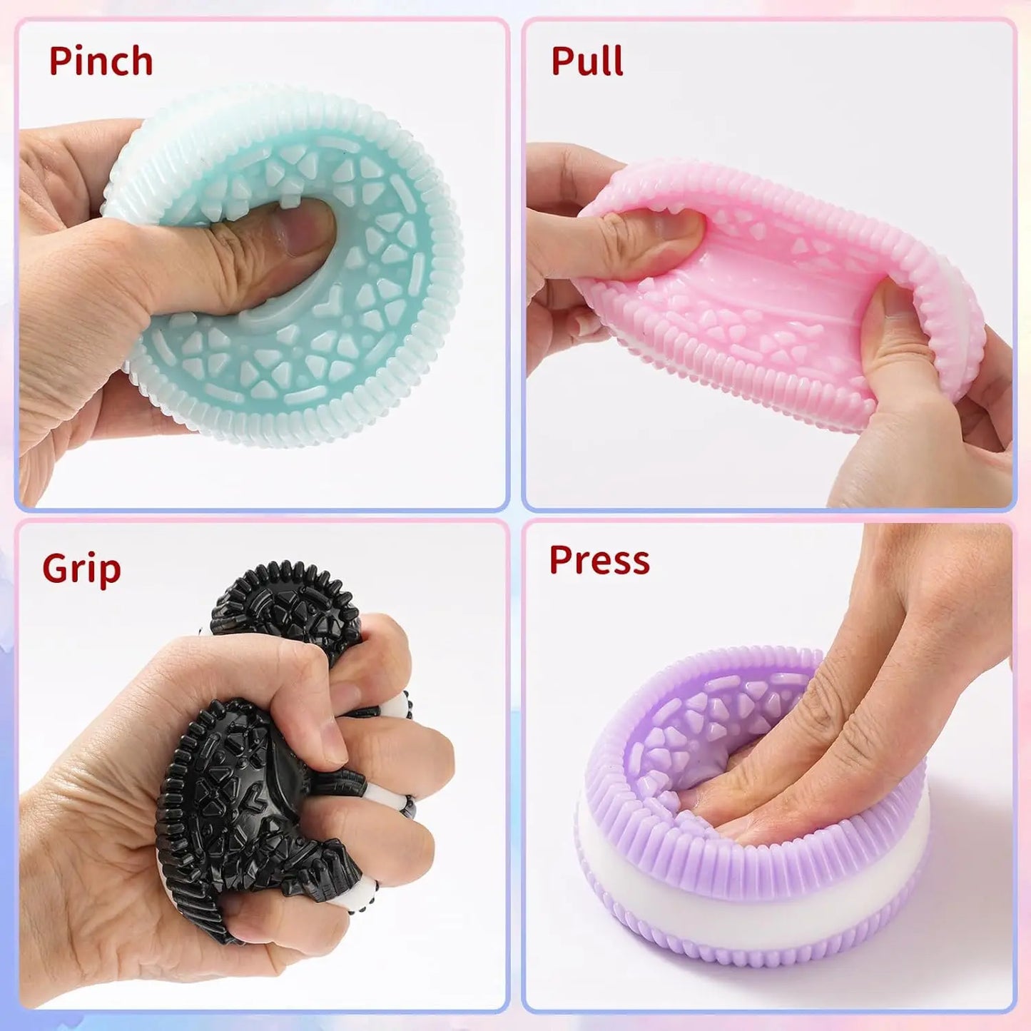 Ultra Soft Cookie Squishy Toys For Stress Relief And Focus