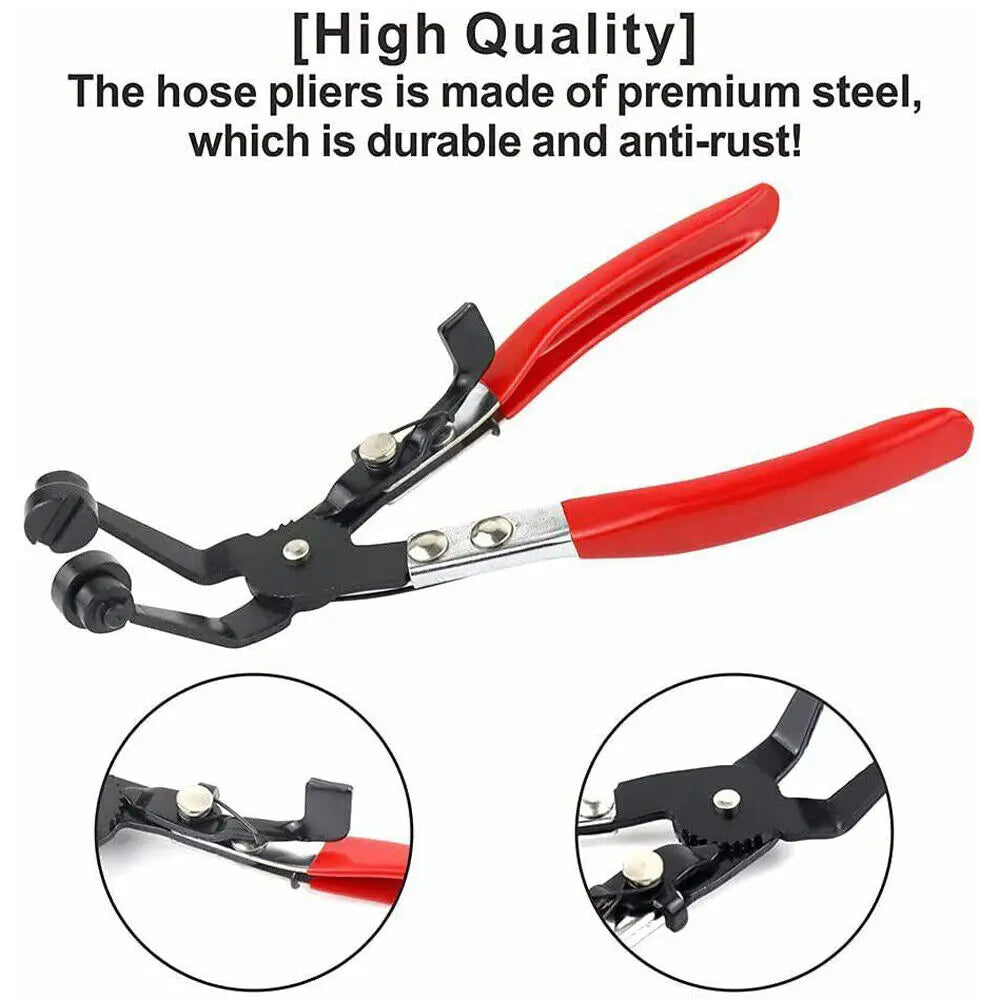 Car Hose Clamping Pliers Bendable Hose Clamps Cable Type Flex Cable Straight Hose Bundle Removal Long Clamps Auto Repair Tools