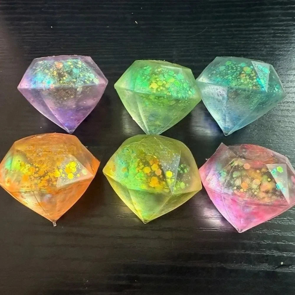 Diamond Ice Cubes Stress Ball Squeeze Toy for Stress Relief