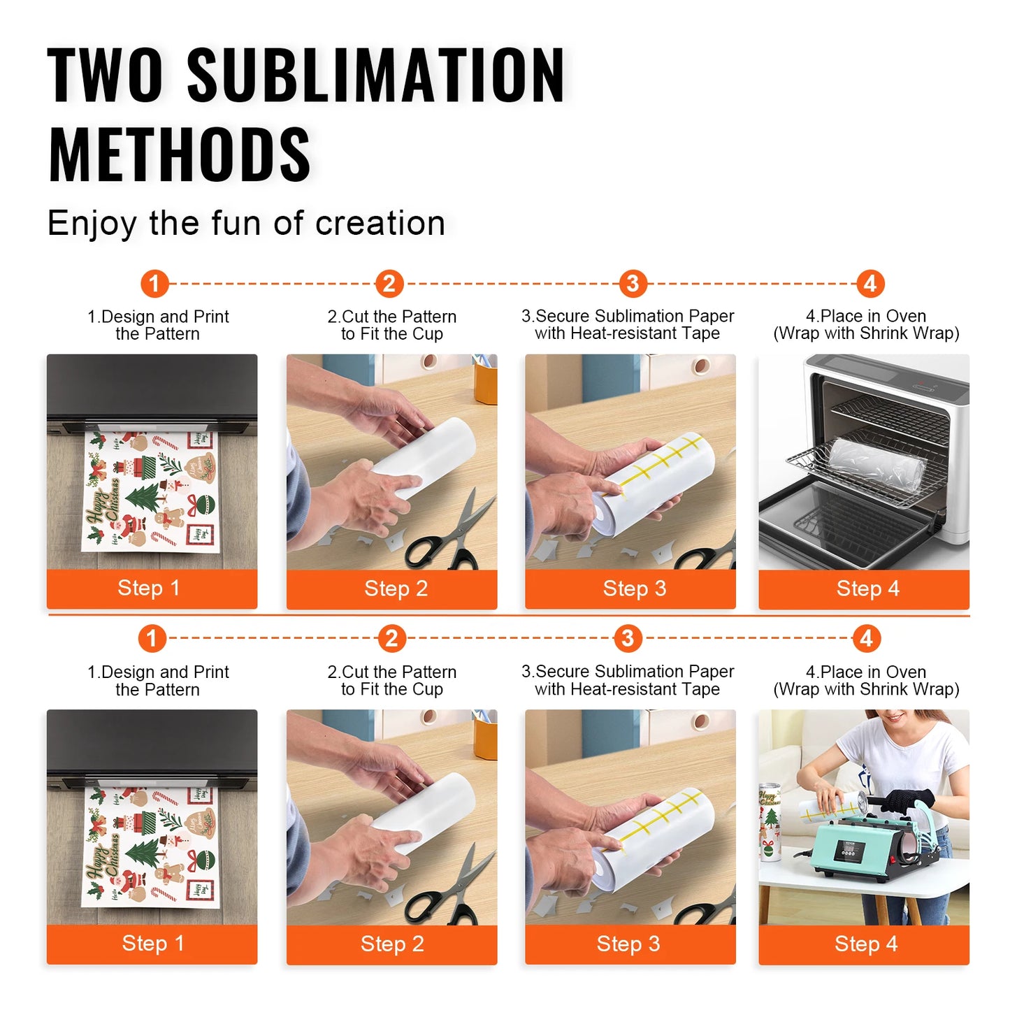 SucceBuy Double Wall Stainless Steel Sublimation Tumblers Heat Transfer Blank
