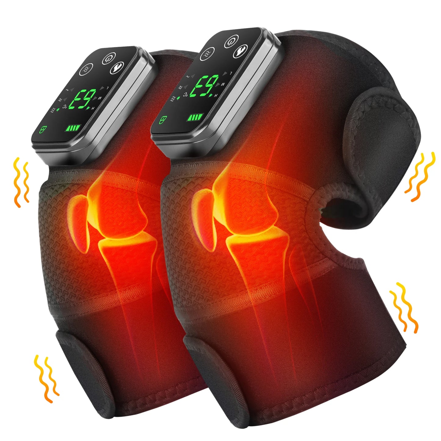 Hailicare Rechargeable Knee Massager 3 In 1 Heated Vibration Pad