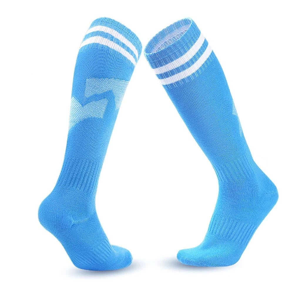 Loogdeel Knee High Soccer Socks Unisex Breathable Sports Socks