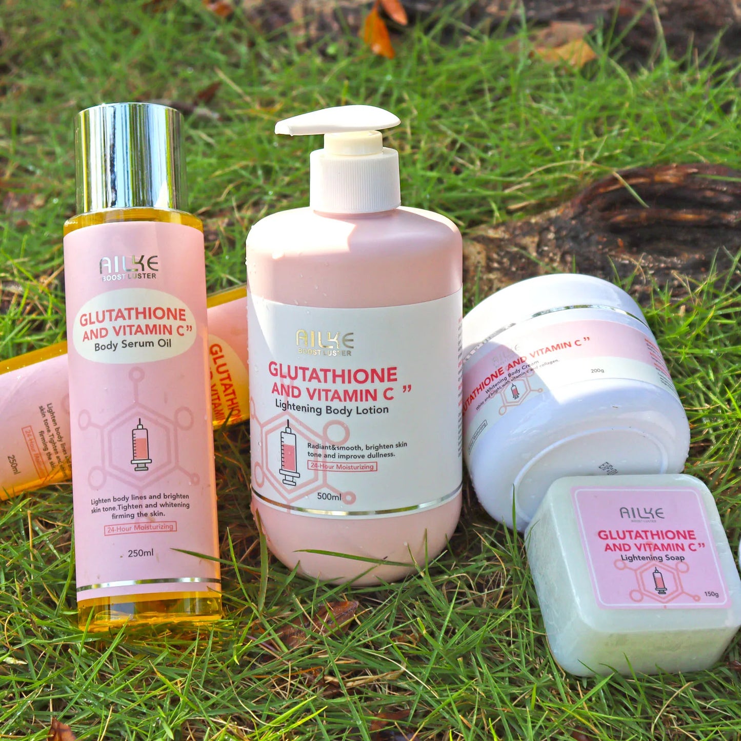 AILKE Whitening Skin Care Set With Glutathione Vitamin C