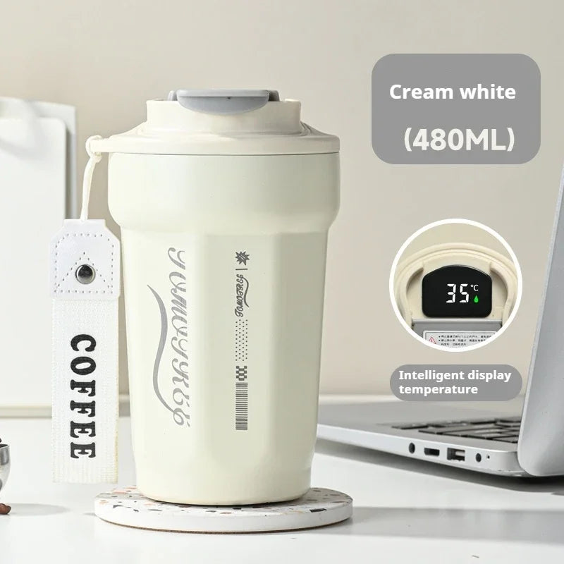 Stainless Steel Vacuum Flask Insulated Travel Mug Tumbler