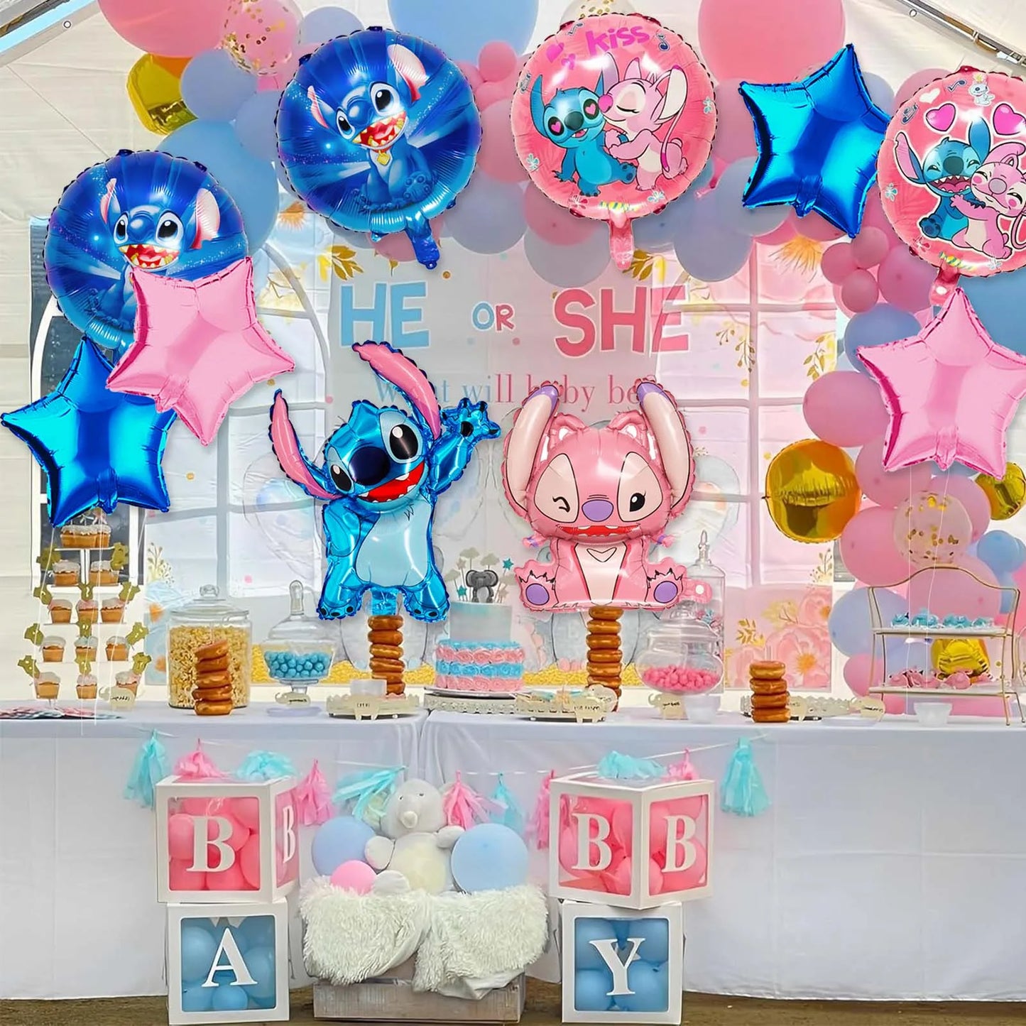Disney Stitch Foil Balloons For Birthday Party Decoration