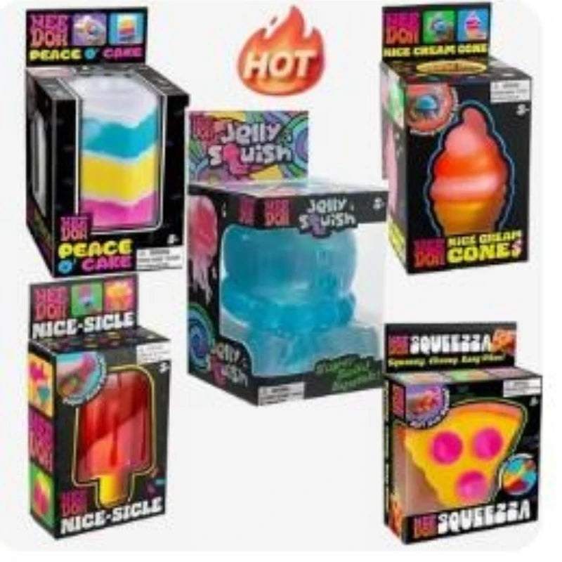 Schylling Needoh Nice Cube Sensory Nice Sicle Stress Relief Squishy Cube Anti anxiety Squeezing Objects
