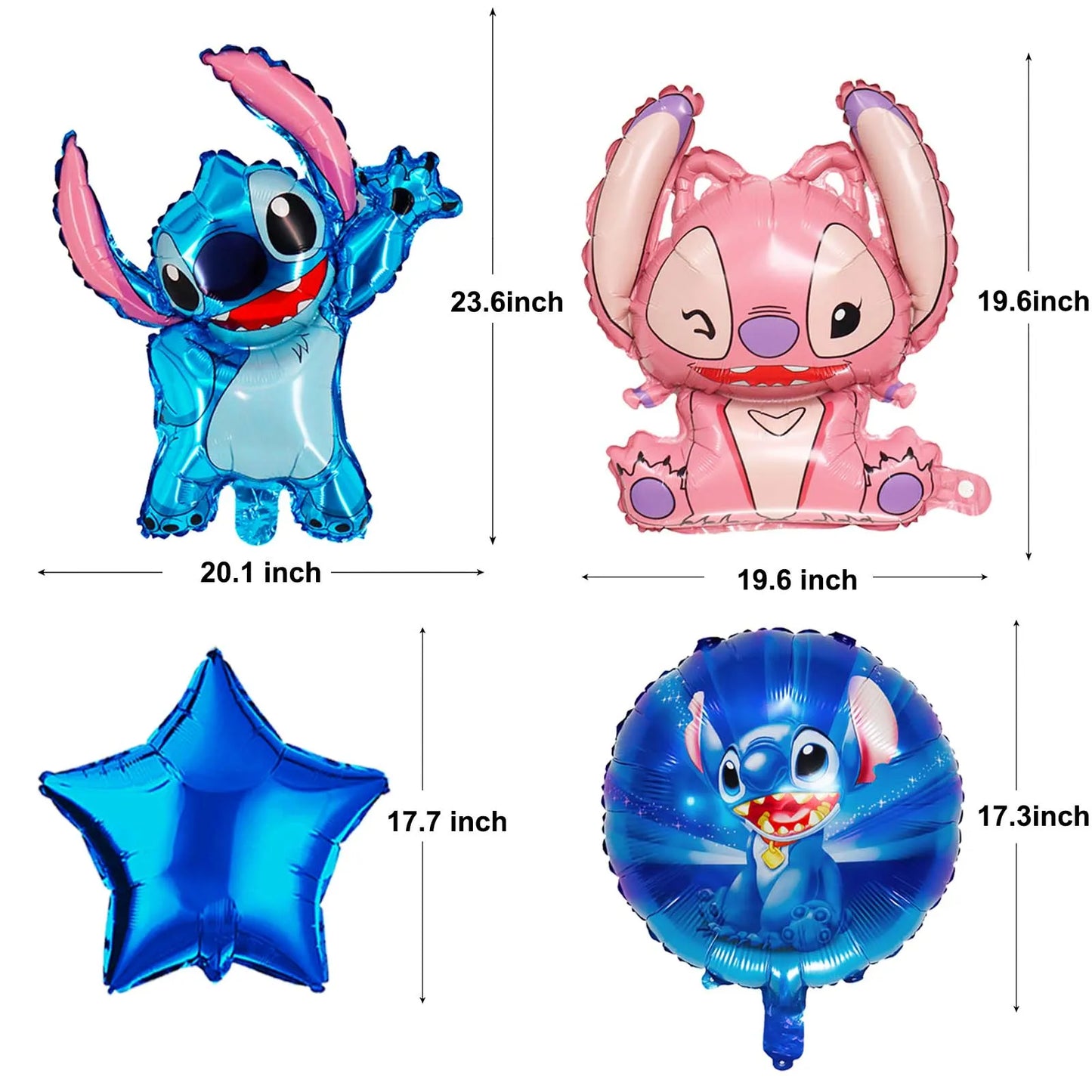 Disney Stitch Foil Balloons For Birthday Party Decoration