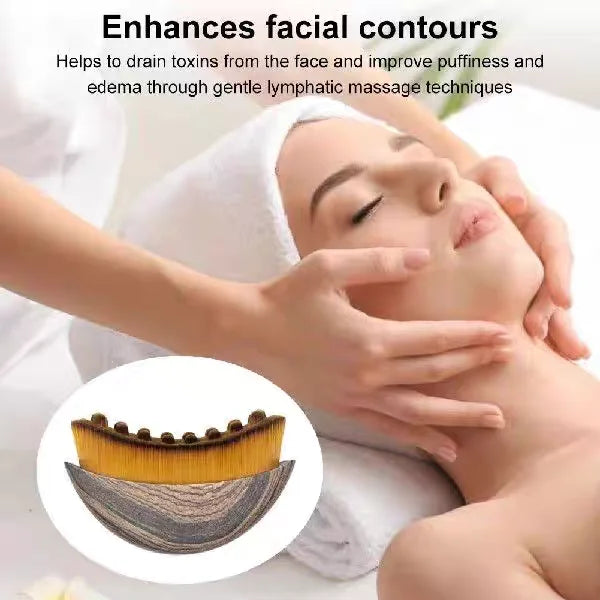 Lymphatic Contour Face Brush, Lymphatic Drainage Massager Facial Massager Face Chin Skin Sculpting Tool for Face,Ergonomically