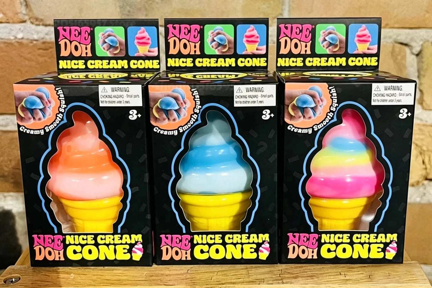 Schylling Surprise Ice Cream Cone Squishy Sensory Stress Relief Toy