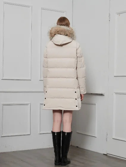 Fujian Down Jacket Women Hooded Coat Premium Luxury Brand