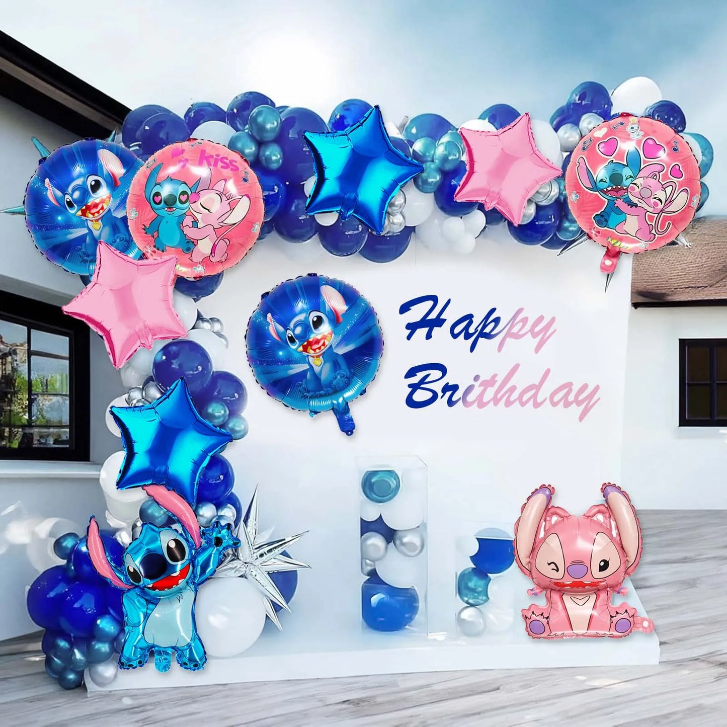 Disney Stitch Foil Balloons For Birthday Party Decoration