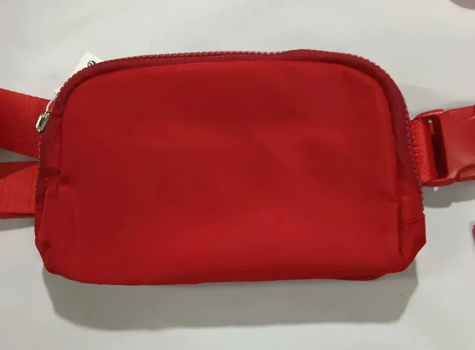Metal Logo Yoga Waist Bag Crossbody Fitness Wallet