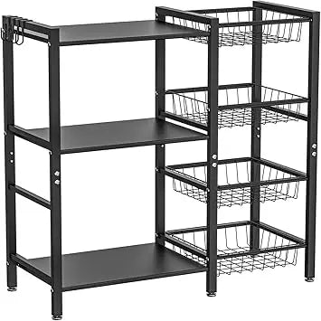 Kitchen Baker Rack With Microwave Oven Stand