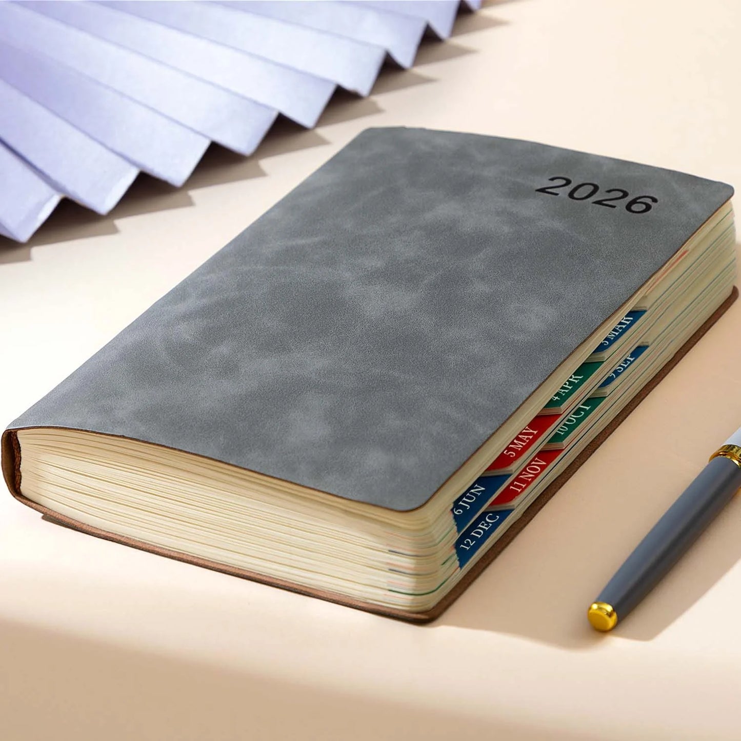 2026 Planner Book, Self-Discipline Calendar Planner, Weekly&Monthly Planner Layouts, 360-Page Daily Organizer, Portable Notebook