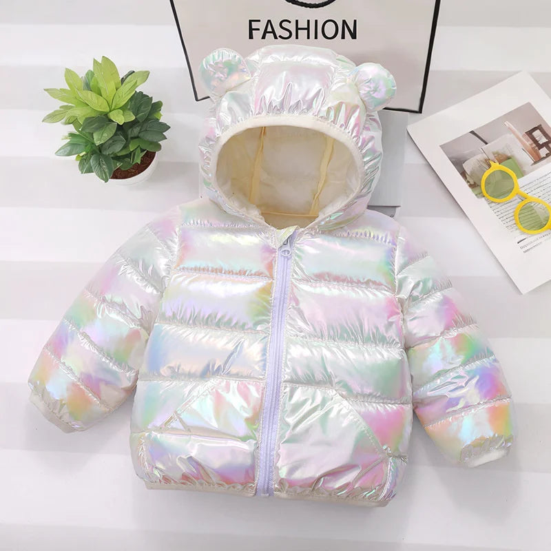 XJYIYUAN Kids Hooded Down Coat Unisex Winter Outerwear