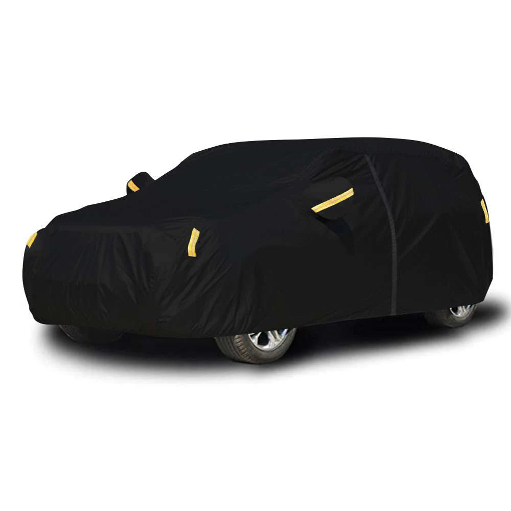 NEVERLAND Car Cover Outdoor Waterproof UV Snow Dust Resistant Black 210D Universal Auto Exterior Styling All Weather for Sedan 183''L X 70''W X 59''H