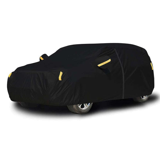 NEVERLAND Car Cover Outdoor Waterproof UV Snow Dust Resistant Black 210D Universal Auto Exterior Styling All Weather for Sedan 183''L X 70''W X 59''H