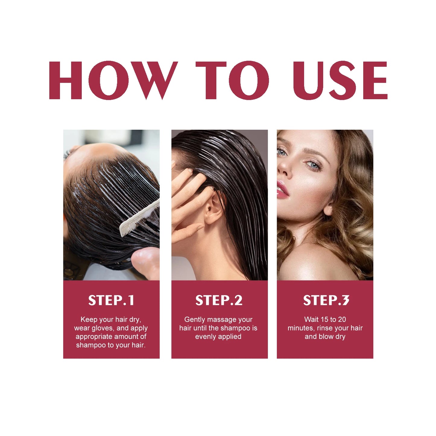 EELHOE 100ml Hair Dye Shampoo Silver Gray Quickly Dye Moisturize Make Hair Soft Shiny High-efficiency Dye Safe Gentle Hair Care