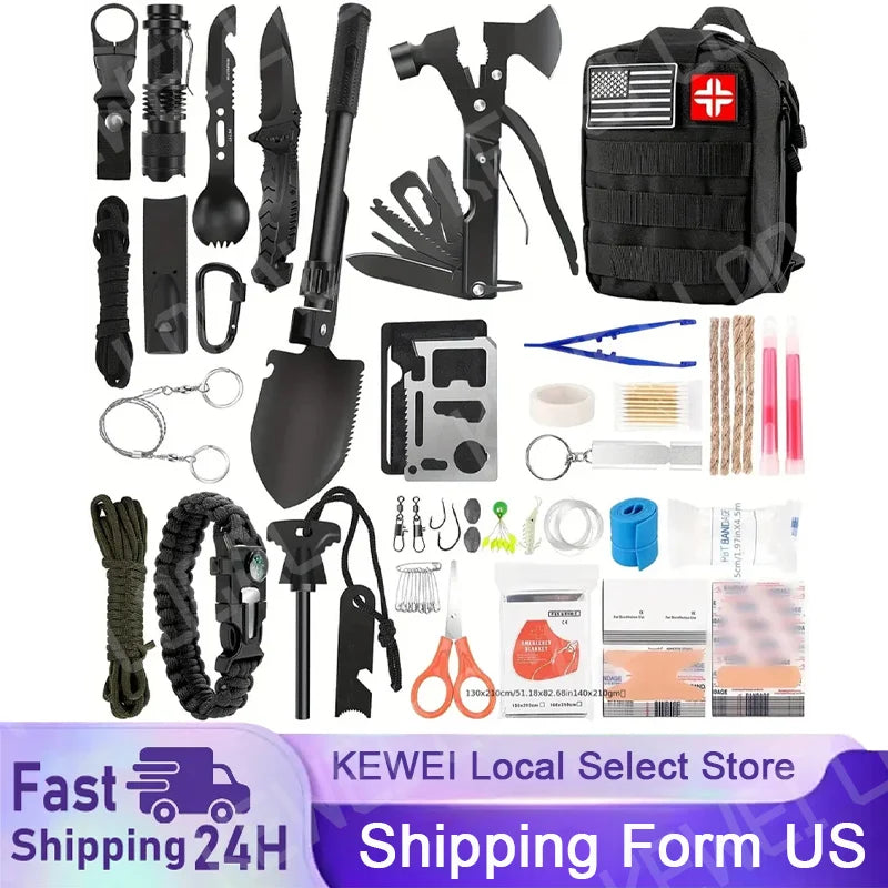 Hign Concerned Outdoor Survival Tool Kit First Aid Gear