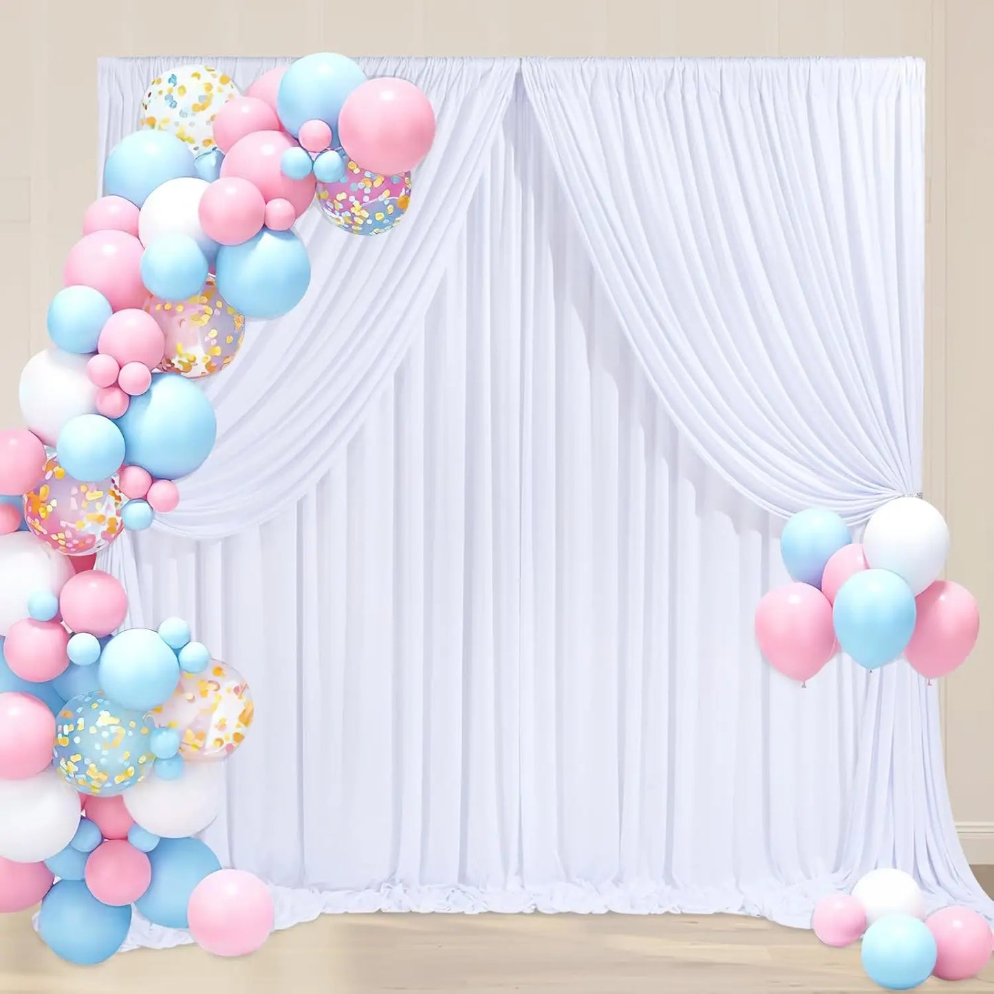 Polyester Wedding Backdrop Curtain For Parties And Events