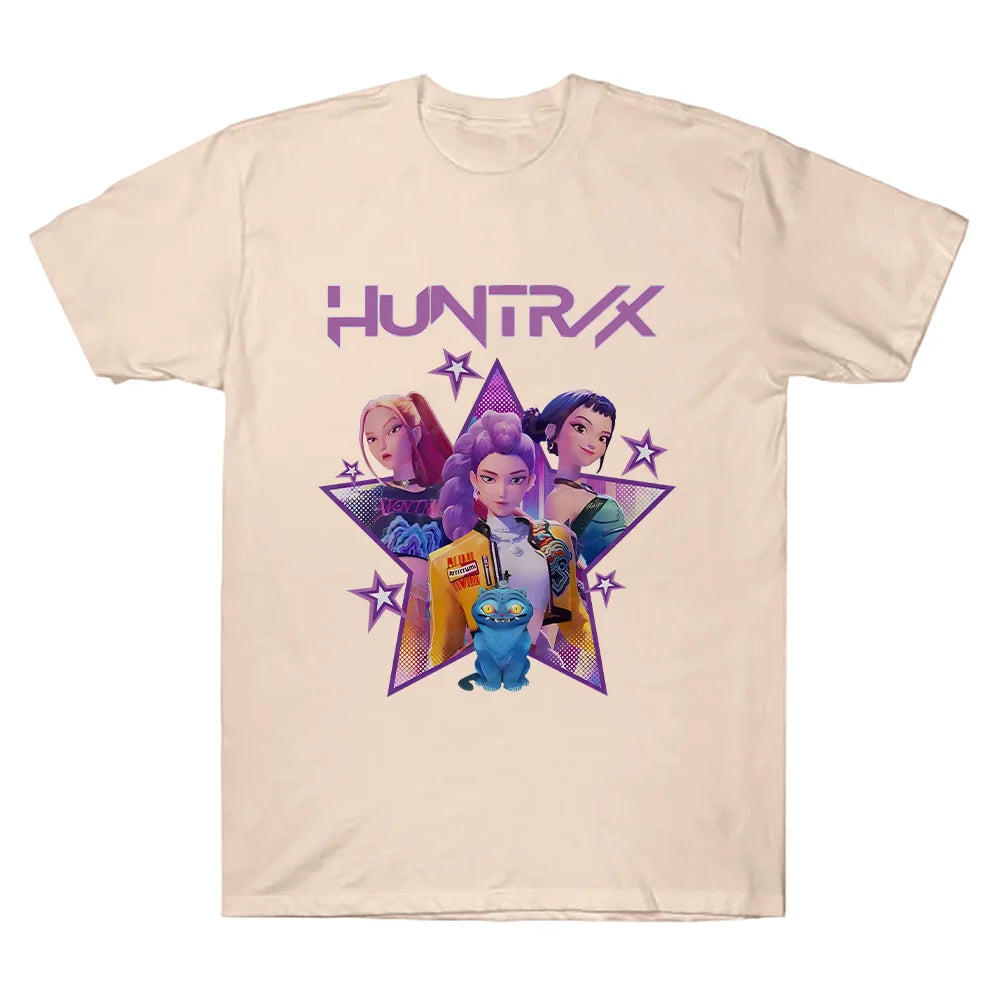 Kpop Demon Hunters Tee For Men Women O Neck Sleeves