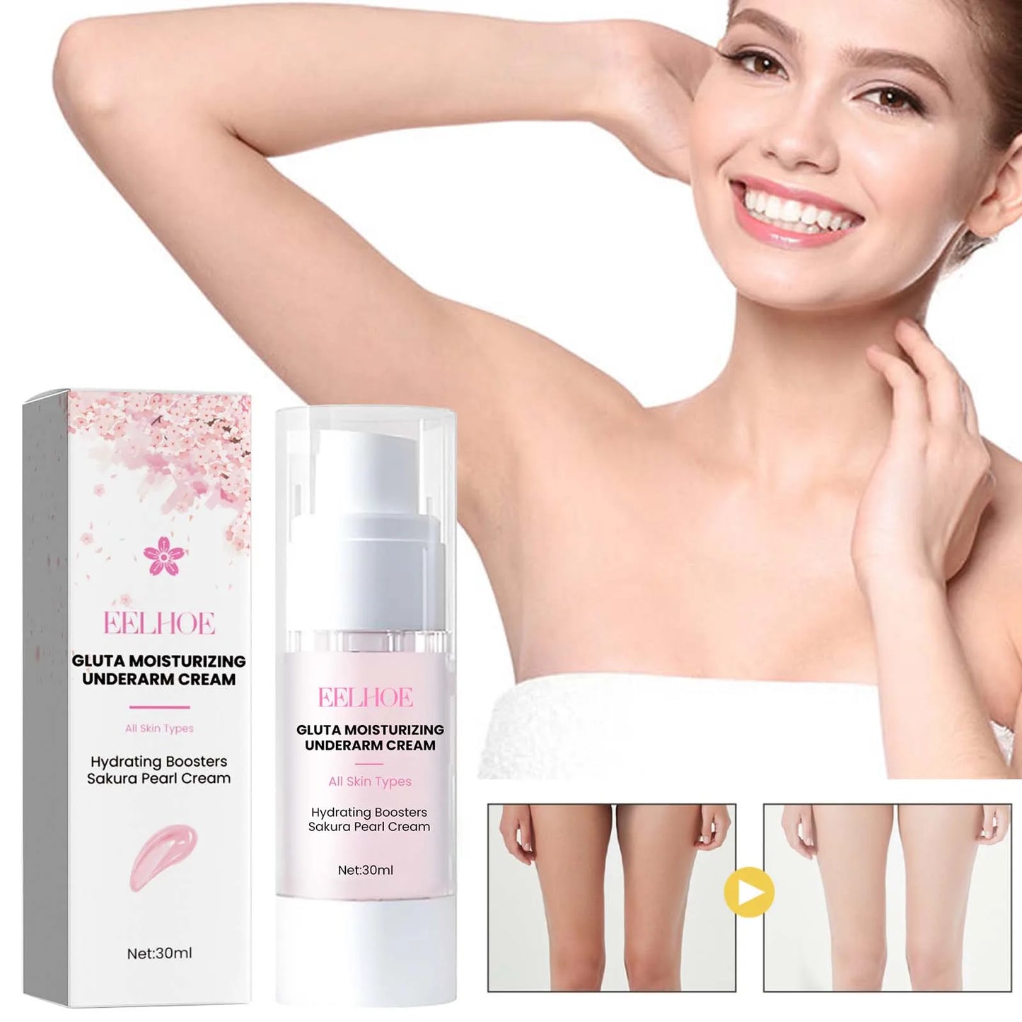 Underarm Bleaching Cream Brightening Dark Private Parts Soothing Chicken Skin Remove Joint Melanin Moisturizing Whitening Cream