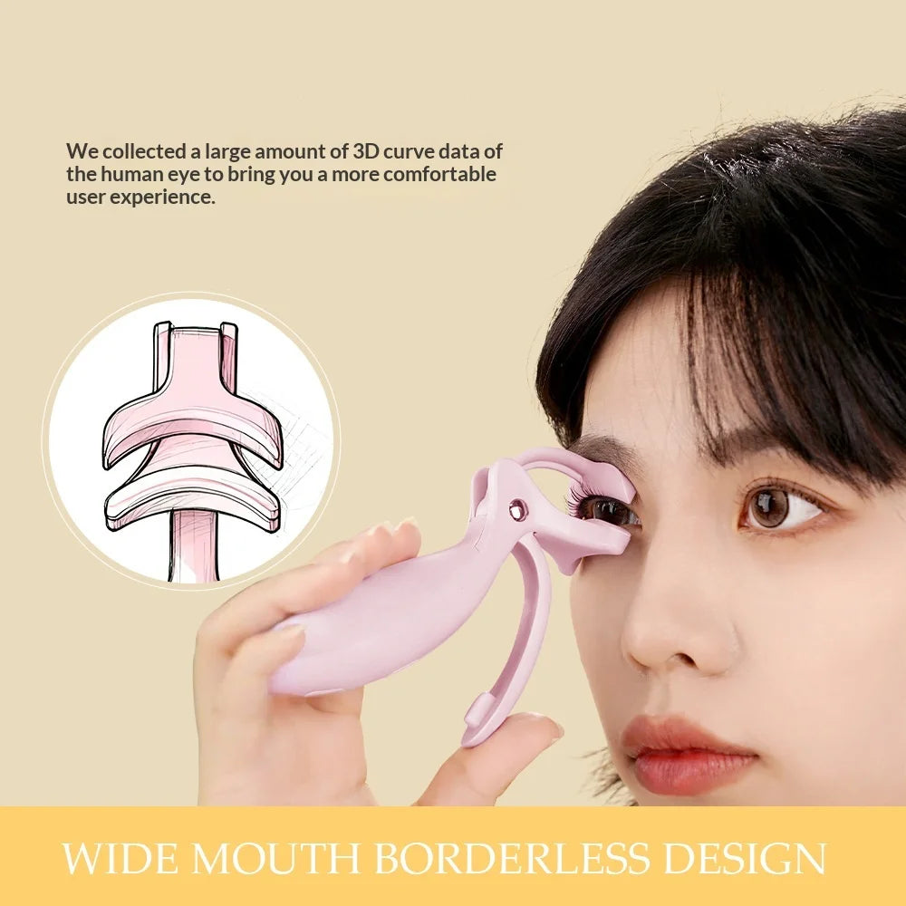 Electric Heated Eyelash Curler Professional Beauty Tool Fast Heating Long Lasting Curl for All Makeup Scenarios
