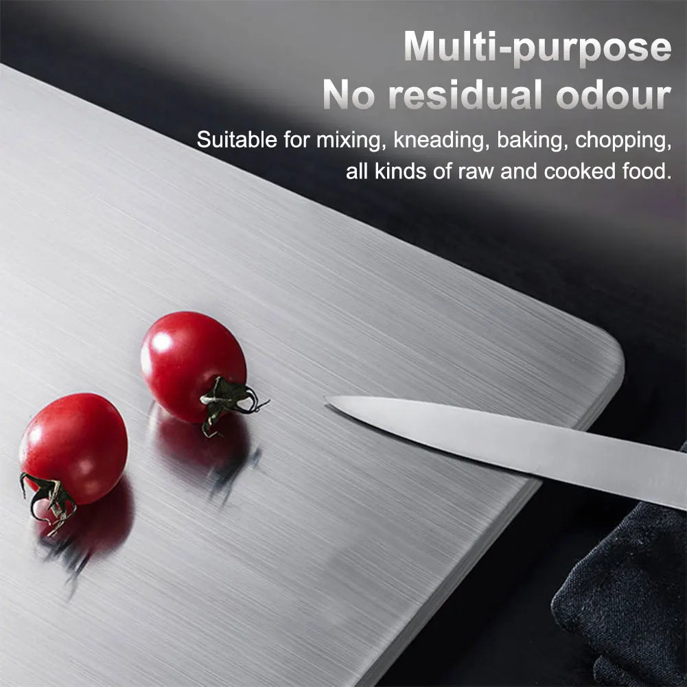 Stainless Steel Double Sided Cutting Board Thickened For Kitchen