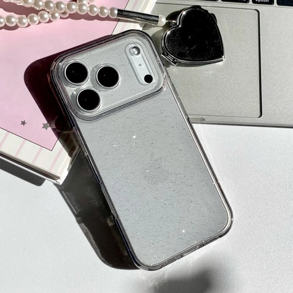 Ultra Thin Glitter Silicone Case for iPhone 13to17 Pro Max