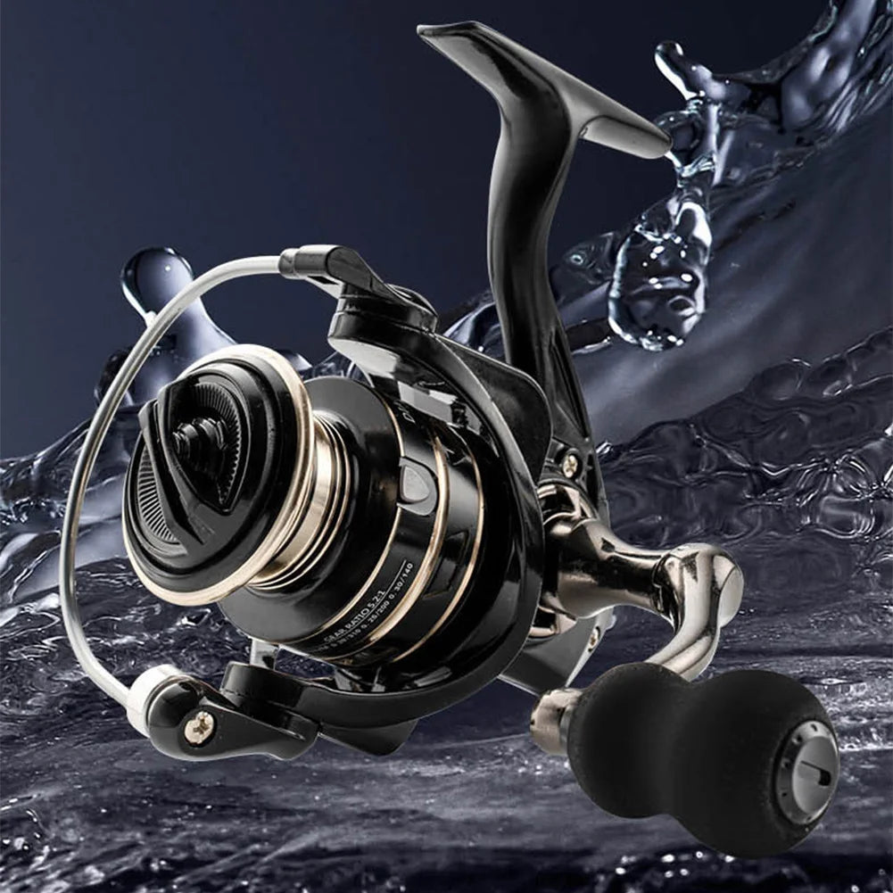ALLOYSEED Spinning Reel Max Drag 8KG Metal Spool Carp Fishing
