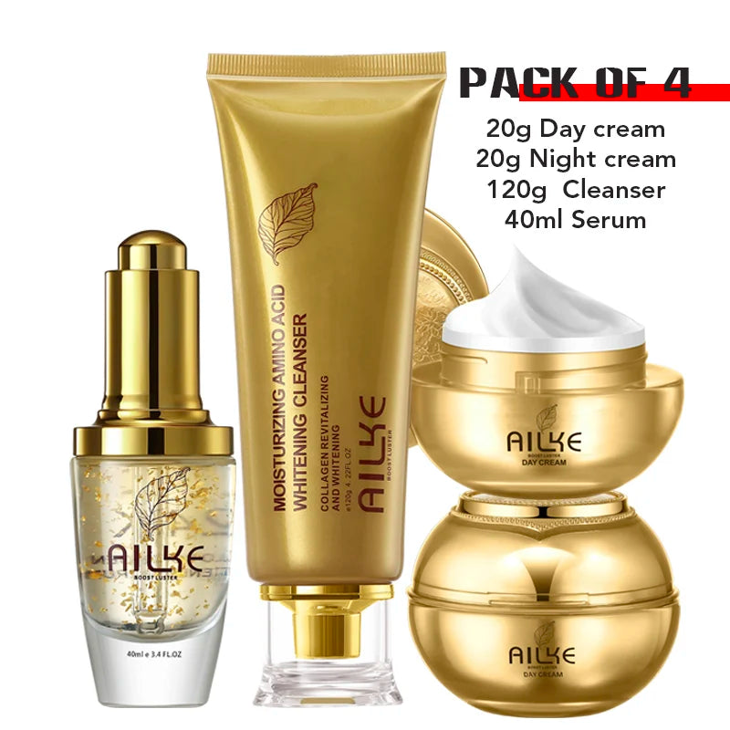 AILKE Collagen Lightening Face Care Set Moisturizing Even Skin Tone
