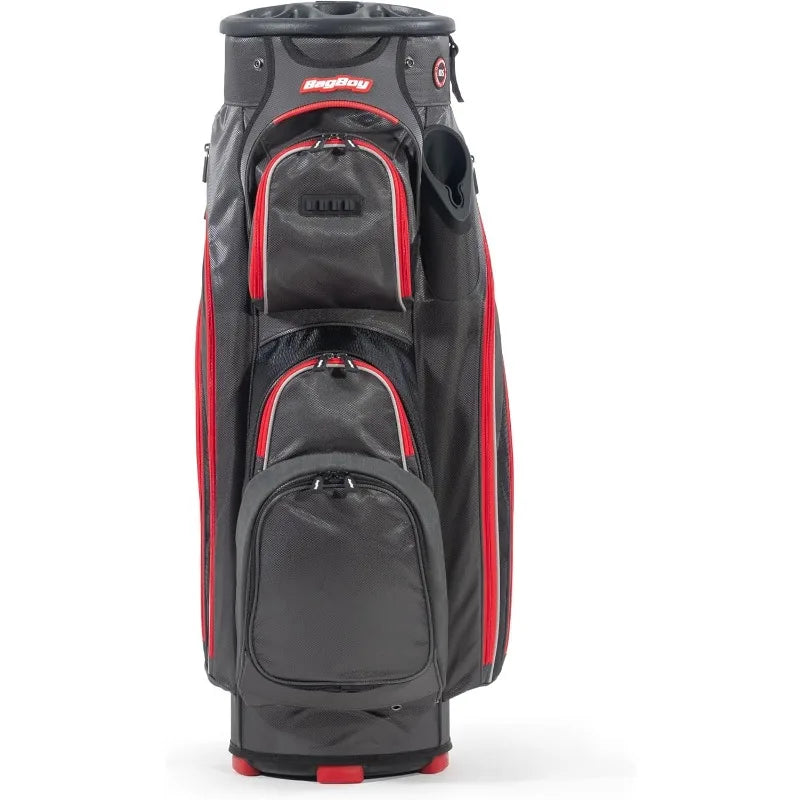 Revolver XP Cart ZP Golf Bag With 361 Degree Rotating Top Putter Tube Clip Lok And Grip Lok 9 Zip Pockets