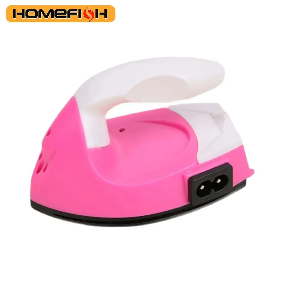 Mini Electric Iron Portable Travel Craft Clothing Sewing Pad Electric Protection Household Cover Iron Supplies