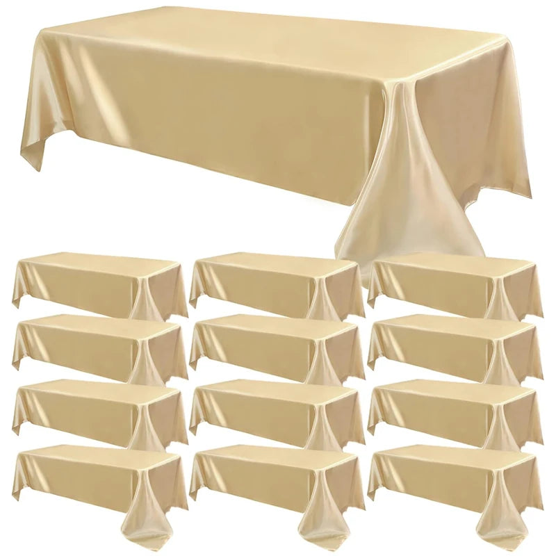 Guangdong Satin Tablecloth For Wedding Banquet And Party