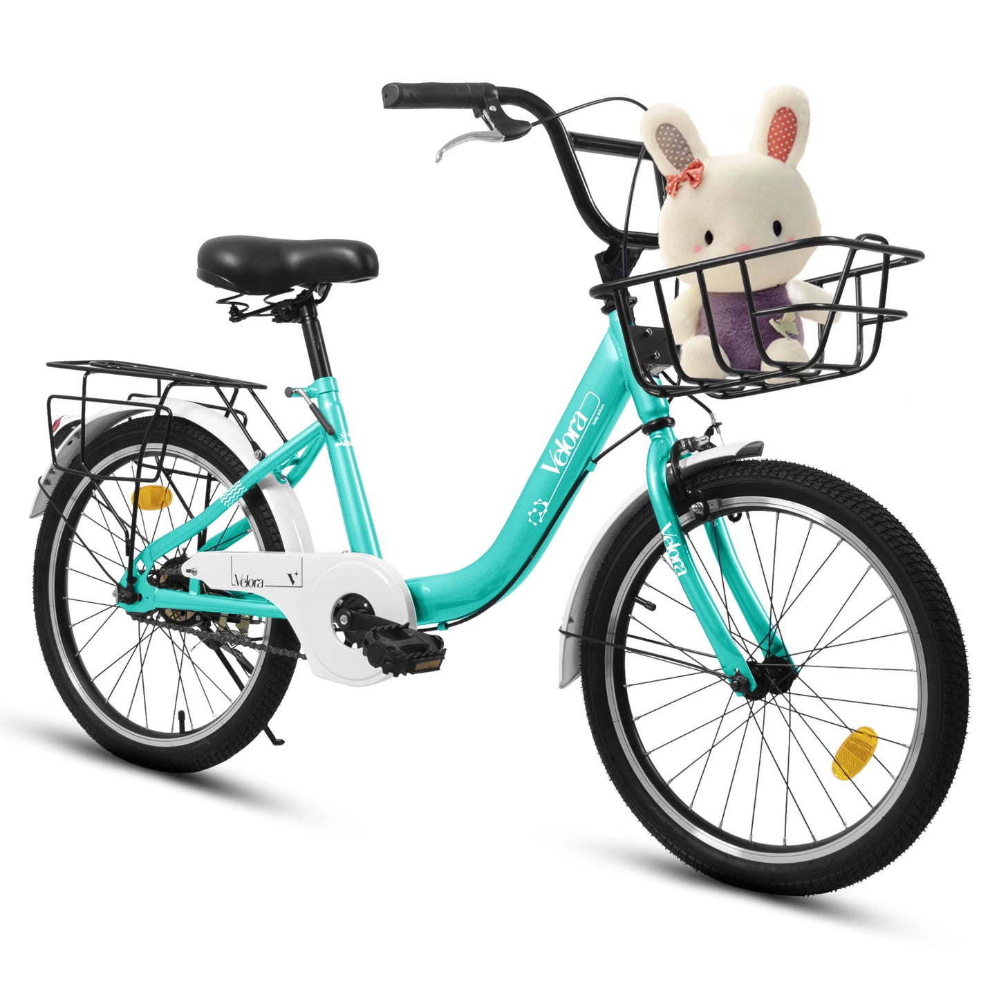 Ecarpat Kids Bike With Basket And Steel Frame For Kids