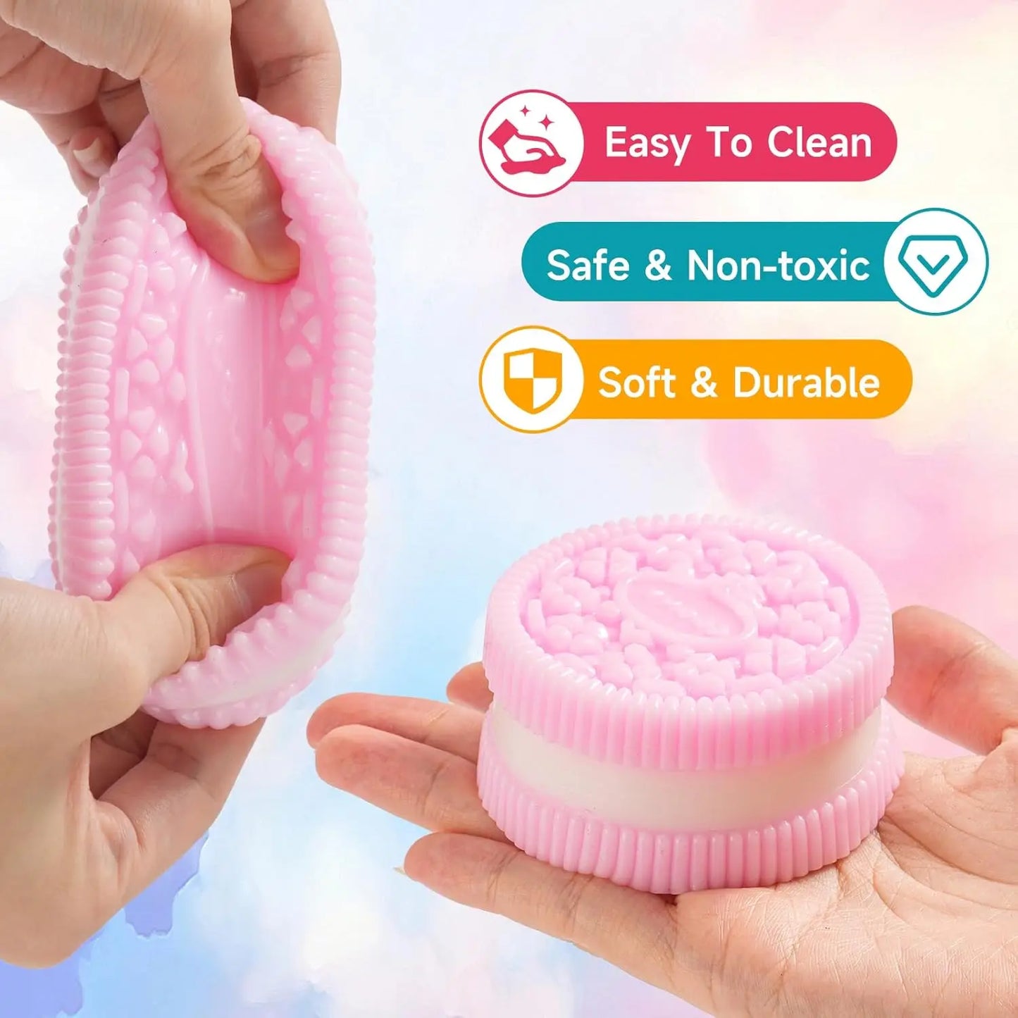 Ultra Soft Cookie Squishy Toys For Stress Relief And Focus