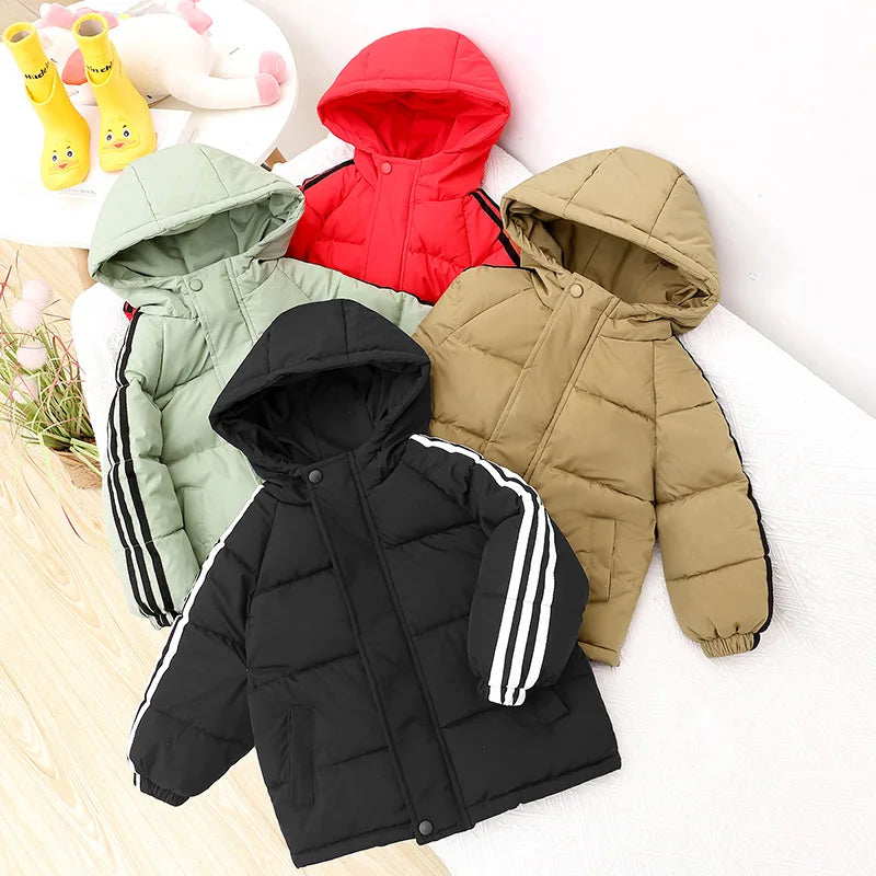 Guangdong Boys Winter Down Jacket Hooded Outerwear