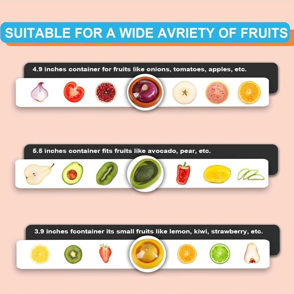 Avocado Saver And Onion Storage Silicone Fruit Box Set