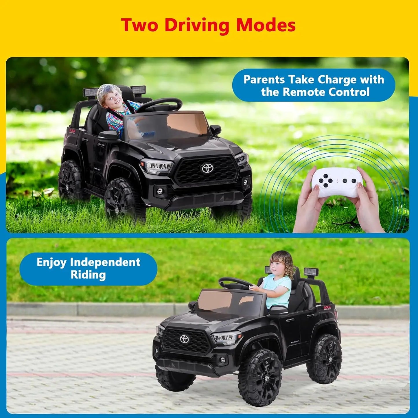 12V Kids Ride On Truck Electric Vehicle Toy With Remote