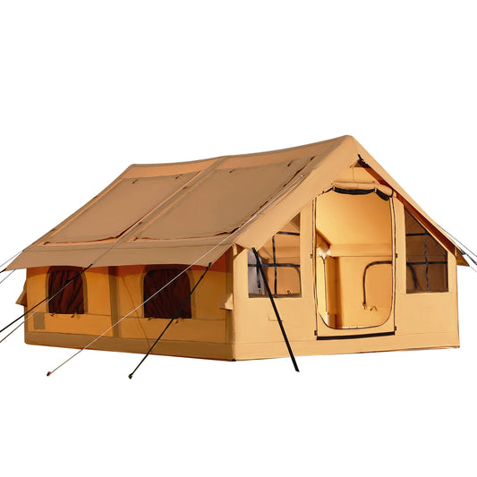 SucceBuy Inflatable Camping Tent For 5-8 People Easy Setup